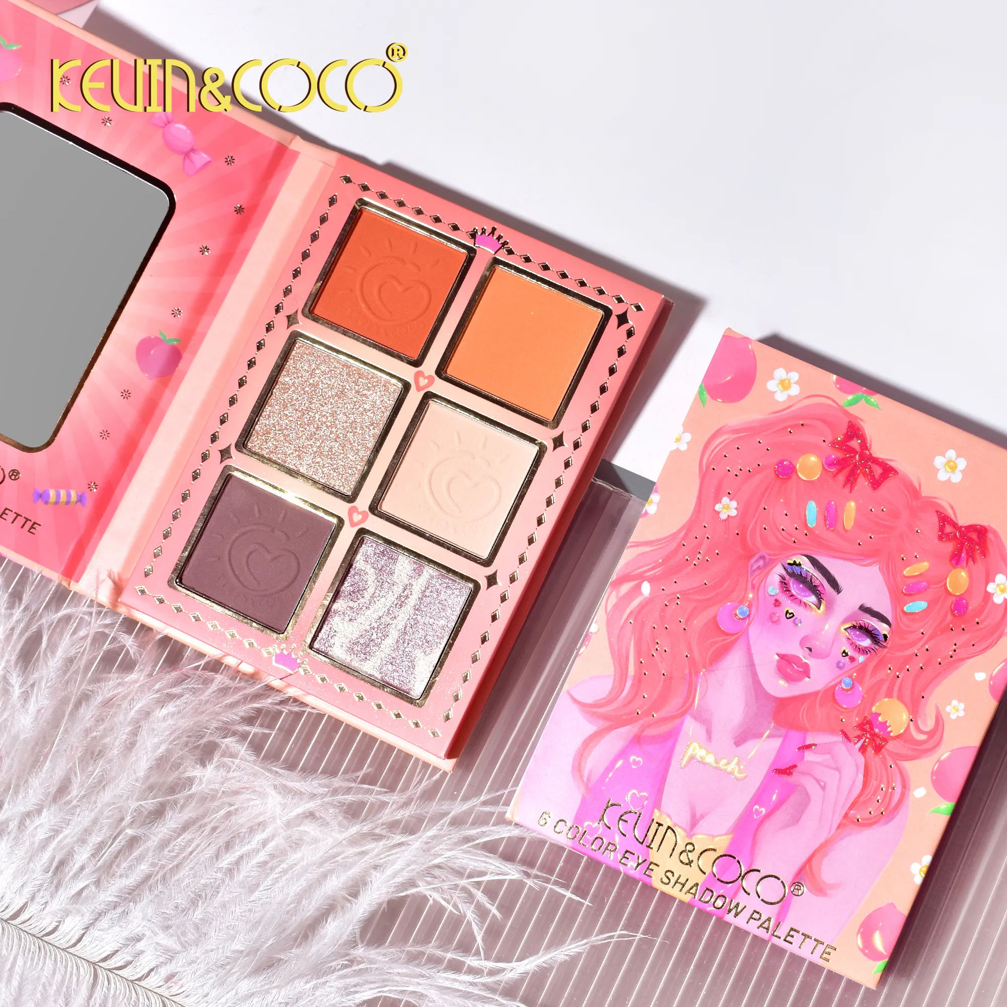 KEVINCOCO_15_Colour_Pink_Barbie_Girl_Eyeshadow_Palette_and_Highlighter_Palette_Set_Hongxuan_Cosmetics_4 копия.jpg