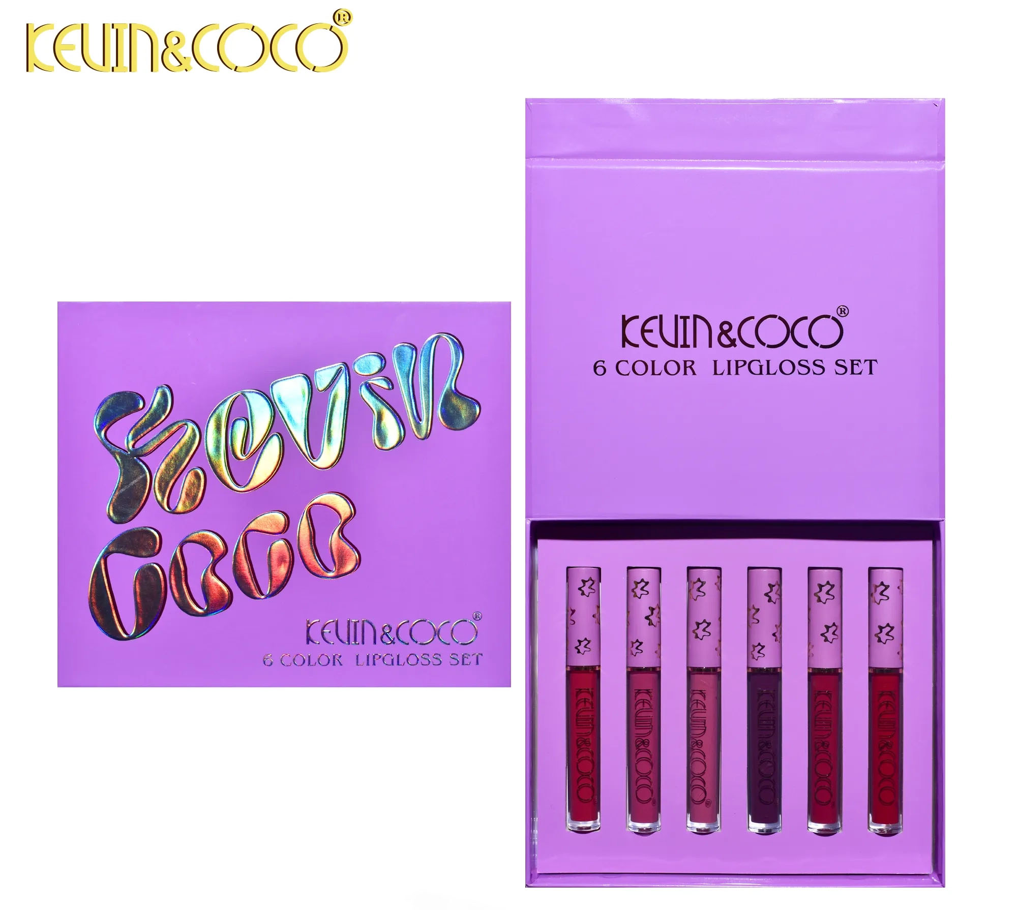 KEVINCOCO_6_Colour_Violet_Girl_Lip_Gloss_Set_Hongxuan_Cosmetics_7 копия 2.jpg